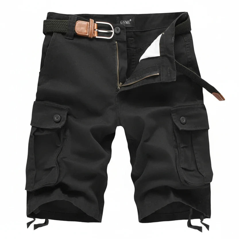 Men's Cargo Shorts Fashion Plaid Casual Bermuda Style