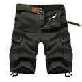 Men's Cargo Shorts Fashion Plaid Casual Bermuda Style