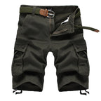 Men's Cargo Shorts Fashion Plaid Casual Bermuda Style