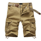 Men's Cargo Shorts Fashion Plaid Casual Bermuda Style