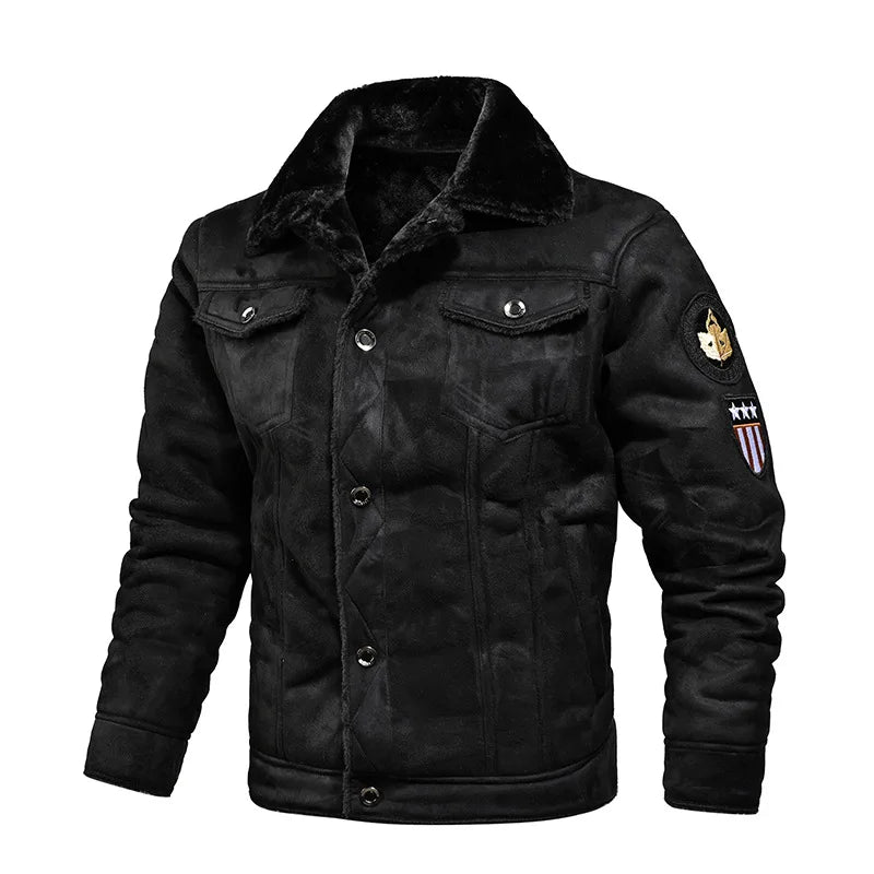 Classic Motorcycle Jacket Bomber Style Plus Men's Sizes