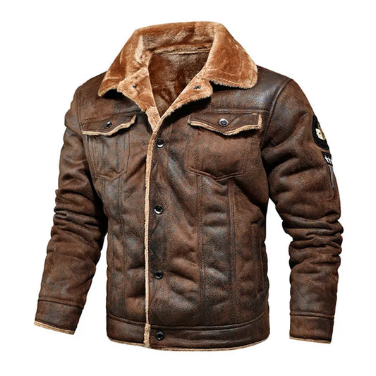 Classic Motorcycle Jacket Bomber Style Plus Men's Sizes-Keep Melbourne Marvellous Official Store