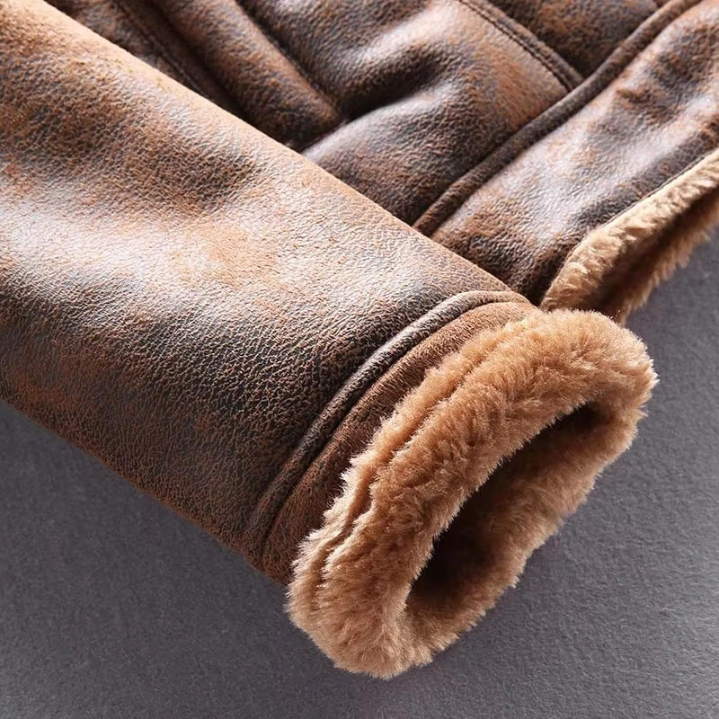 Classic Motorcycle Jacket Bomber Style Plus Men's Sizes