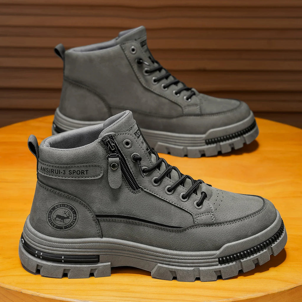 Men's High Top Boots Outdoor Work Hiking Mountaineering Style