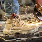 Men's Safety Work Boots Lightweight Stab-Proof Suede Leather