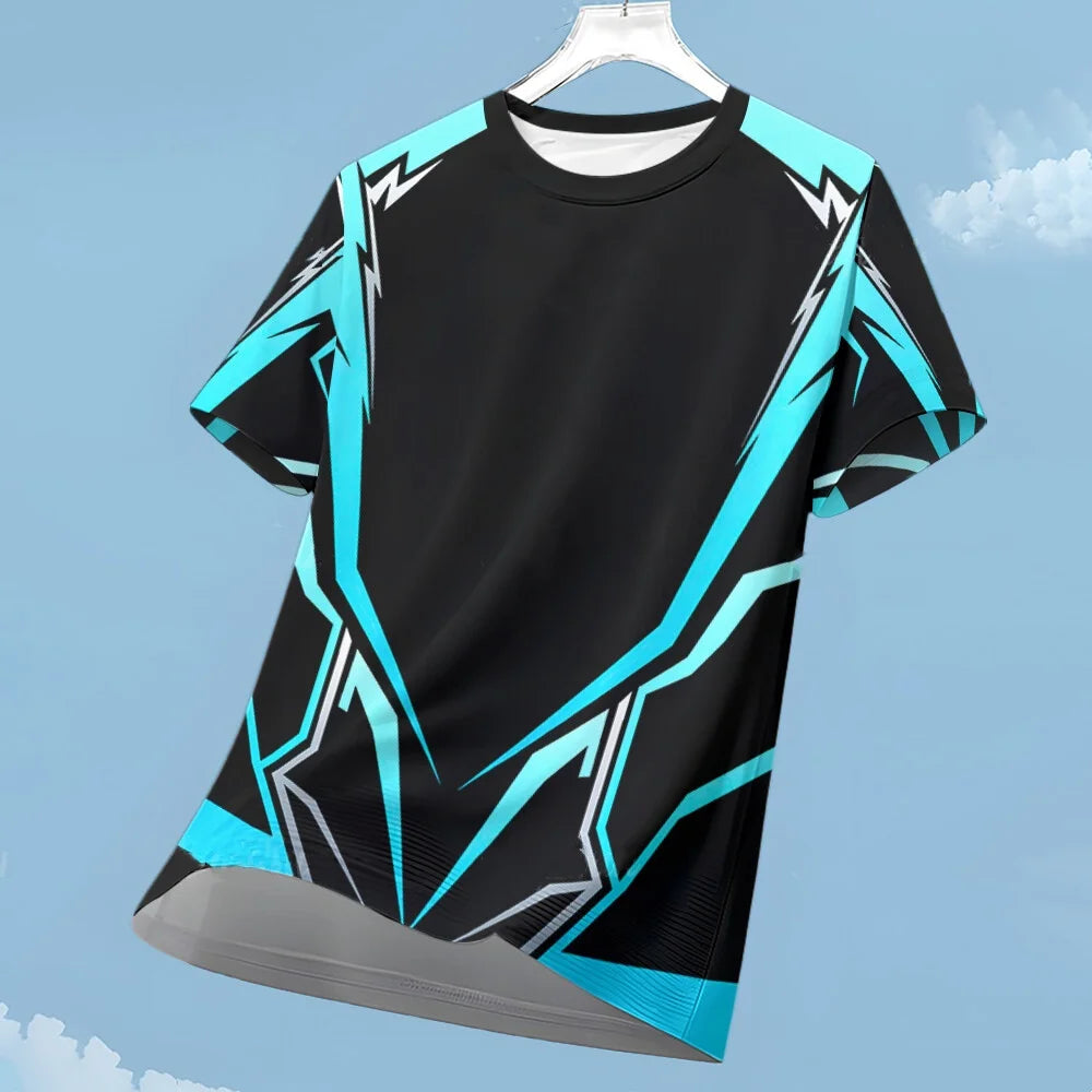 Men's Football Sports T-shirt Loose Breathable Athletic Top