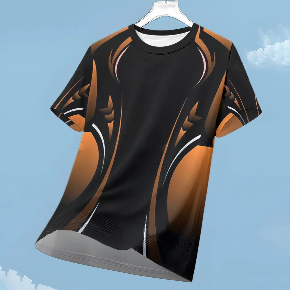Men's Football T-shirt Loose Sports Breathable Athletic Top
