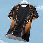 Men's Football T-shirt Loose Sports Breathable Athletic Top