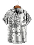 Men's Stylish Shirt Short Sleeves Design Pattern Summer Top Oversized Big and Tall Men