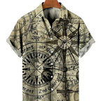 Men's Stylish Shirt Short Sleeves Design Pattern Summer Top Oversized Big and Tall Men