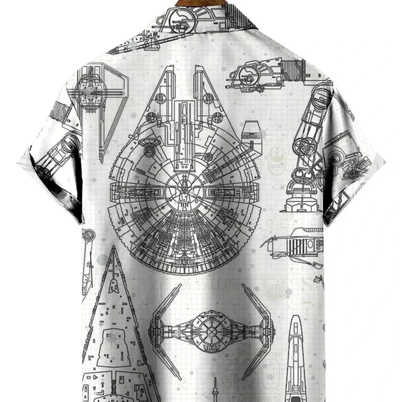 Men's Stylish Shirt Short Sleeves Design Pattern Summer Top Oversized Big and Tall Men