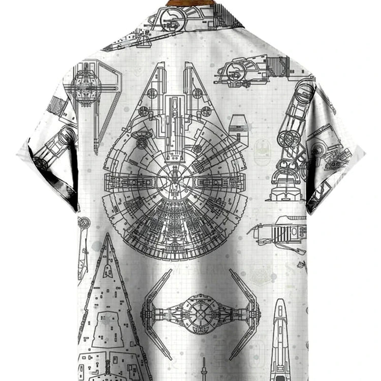 Men's Stylish Shirt Short Sleeves Design Pattern Summer Top Oversized Big and Tall Men-Keep Melbourne Marvellous Official Store