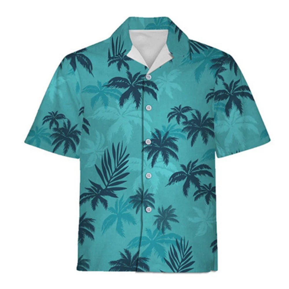 Men's Summer Tropical Short Sleeve Hawaiian Vintage Shirt