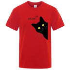 Meow Funny Cat Peek-a-Boo T-Shirt