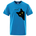 Meow Funny Cat Peek-a-Boo T-Shirt