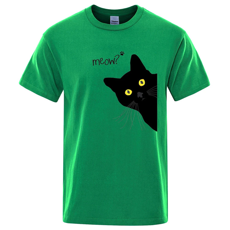 Meow Funny Cat Peek-a-Boo T-Shirt-Keep Melbourne Marvellous Official Store