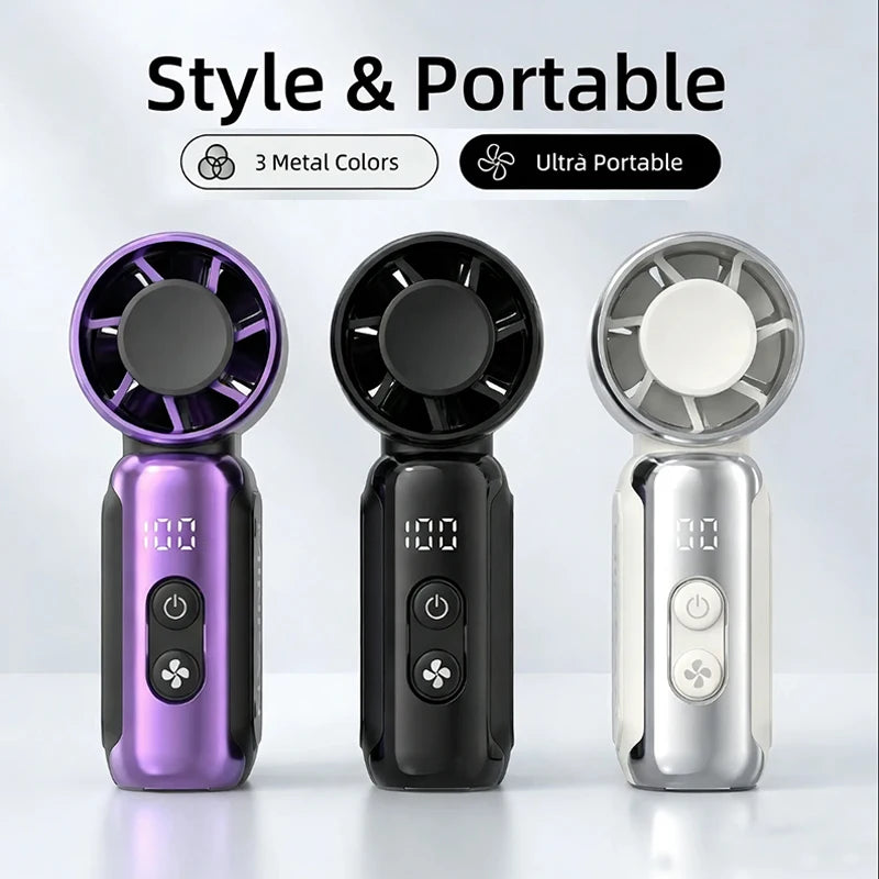 Mini Handheld Fan Portable With USB Charging