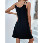 Cocktail Dress Party Frock Sleeveless V-Neck A-Line Women's