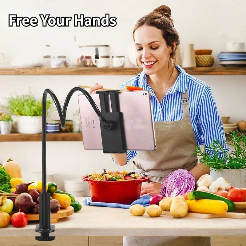 Lazy Phone Stand iPad Tablet Gooseneck Bedside Holder Netflix Handsfree