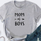 Mom of Boys T-shirt Women's Proud Mother Motivation Positive Tee