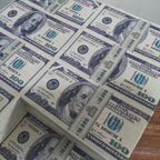 Money Coffee Table Fake Stack of Cash United States Dollars Bills Furniture