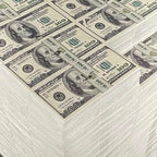 Money Coffee Table Fake Stack of Cash United States Dollars Bills Furniture