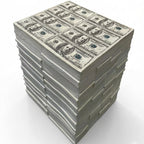 Money Coffee Table Fake Stack of Cash United States Dollars Bills Furniture