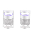 Two mosquito traps with a purple light on a white background, 2PCS.