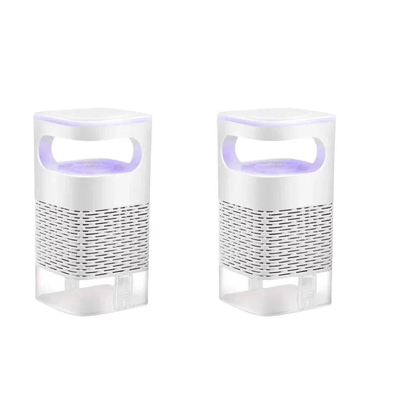 Two mosquito traps with a purple light on a white background, 2PCS.