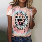 Motivation Gradient Smile T-shirt Women's