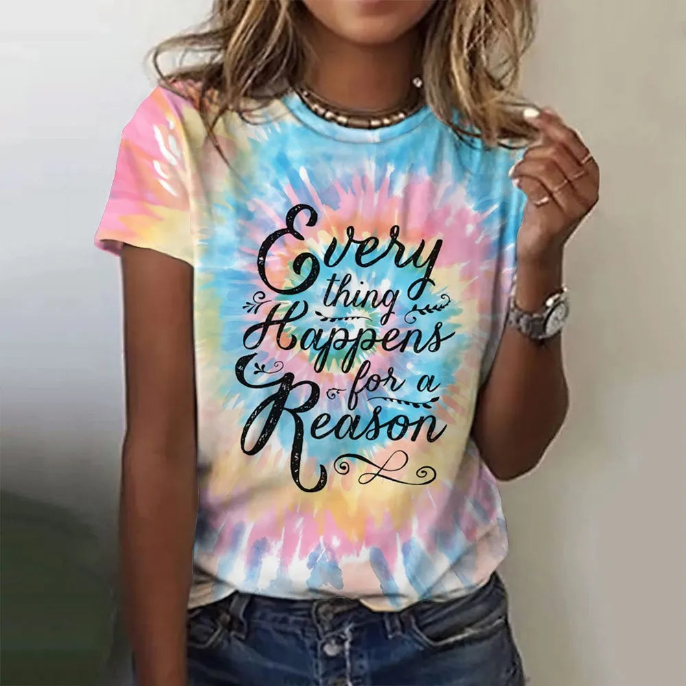 Motivation Gradient Smile T-shirt Women's