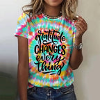 Motivation Gradient Smile T-shirt Women's