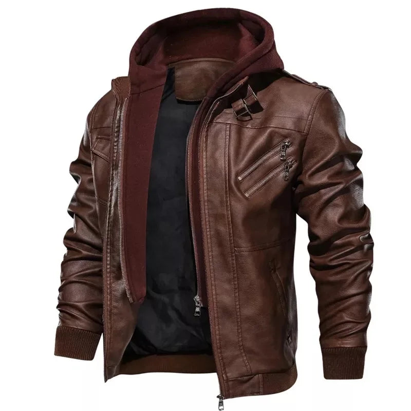 Mountain Skin Jacket Aviator With Detachable Hoodie Outwear