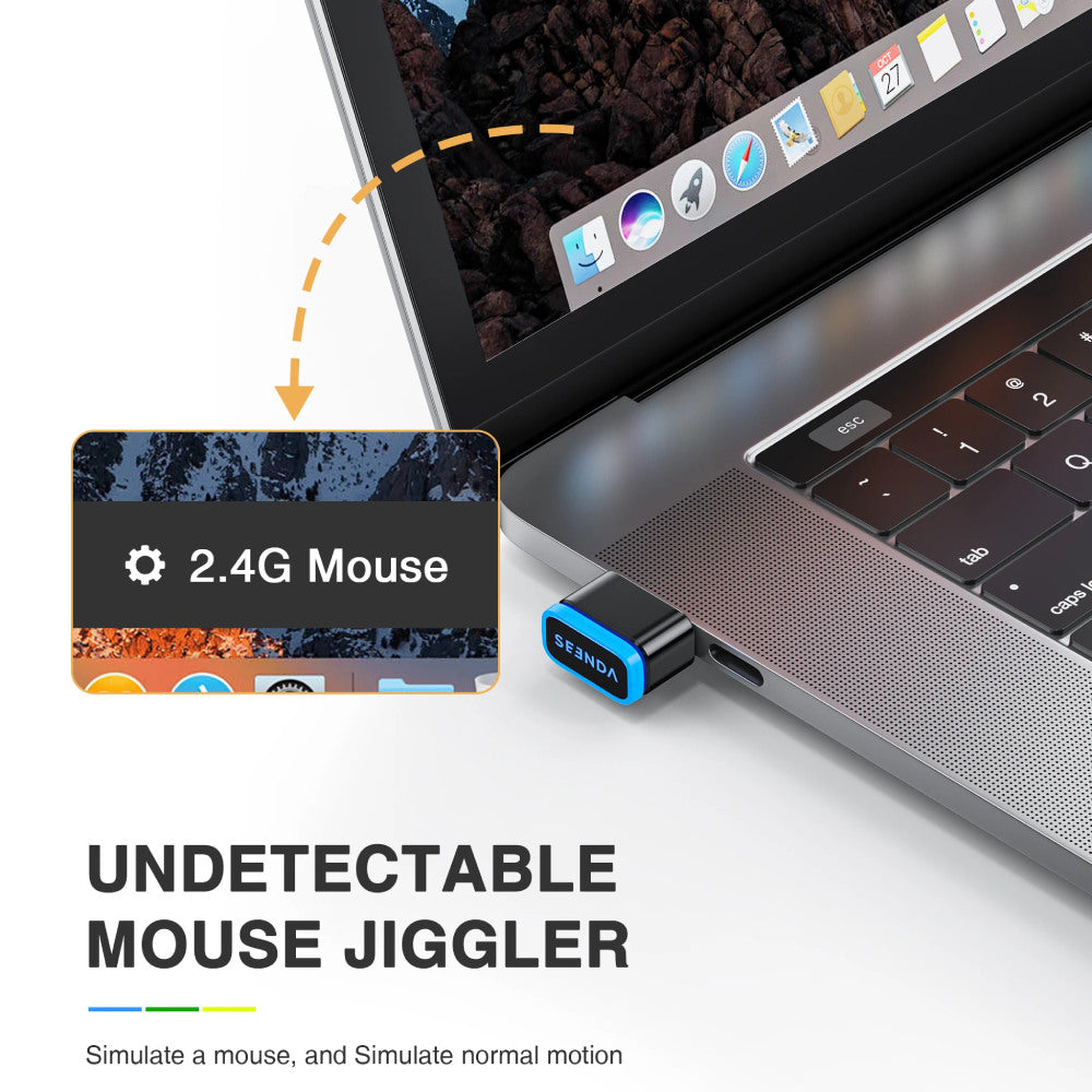 Automatic Mouse Mover USB Jiggler - Plug and Play Dongle