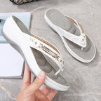 Summer Wedges Beach Slides Platform Flip Flops Women's Sandals