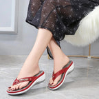 Summer Wedges Beach Slides Platform Flip Flops Women's Sandals