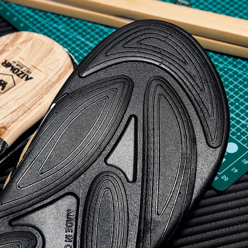 Japanese Wood Grain Flip Flops Summer Beach Thongs