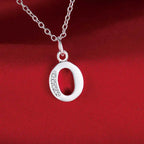 Letters Sterling Silver Necklace Pendant Name Initial