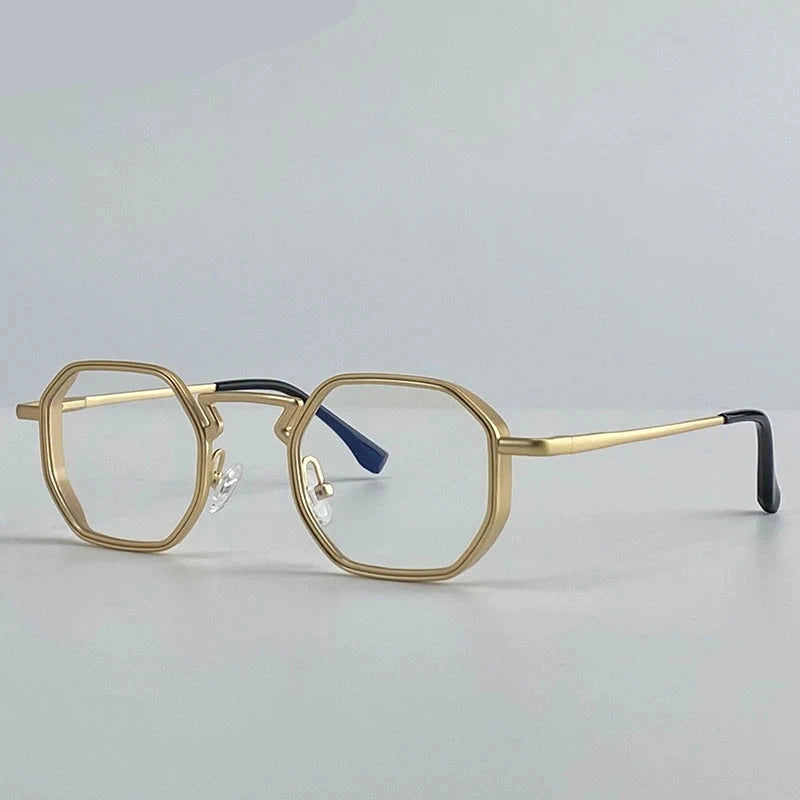 Octagonal Steampunk Sunglasses Vintage Geometric Punk Frames