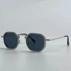 Octagonal Steampunk Sunglasses Vintage Geometric Punk Frames