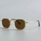 Octagonal Steampunk Sunglasses Vintage Geometric Punk Frames