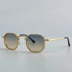 Octagonal Steampunk Sunglasses Vintage Geometric Punk Frames