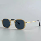 Octagonal Steampunk Sunglasses Vintage Geometric Punk Frames