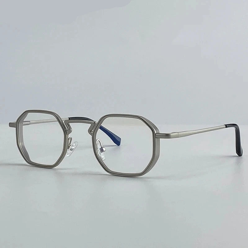 Octagonal Steampunk Sunglasses Vintage Geometric Punk Frames