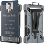 Work ID Security Pass Office Swipe Card RFID Blocking Badge Holder and Money Clip