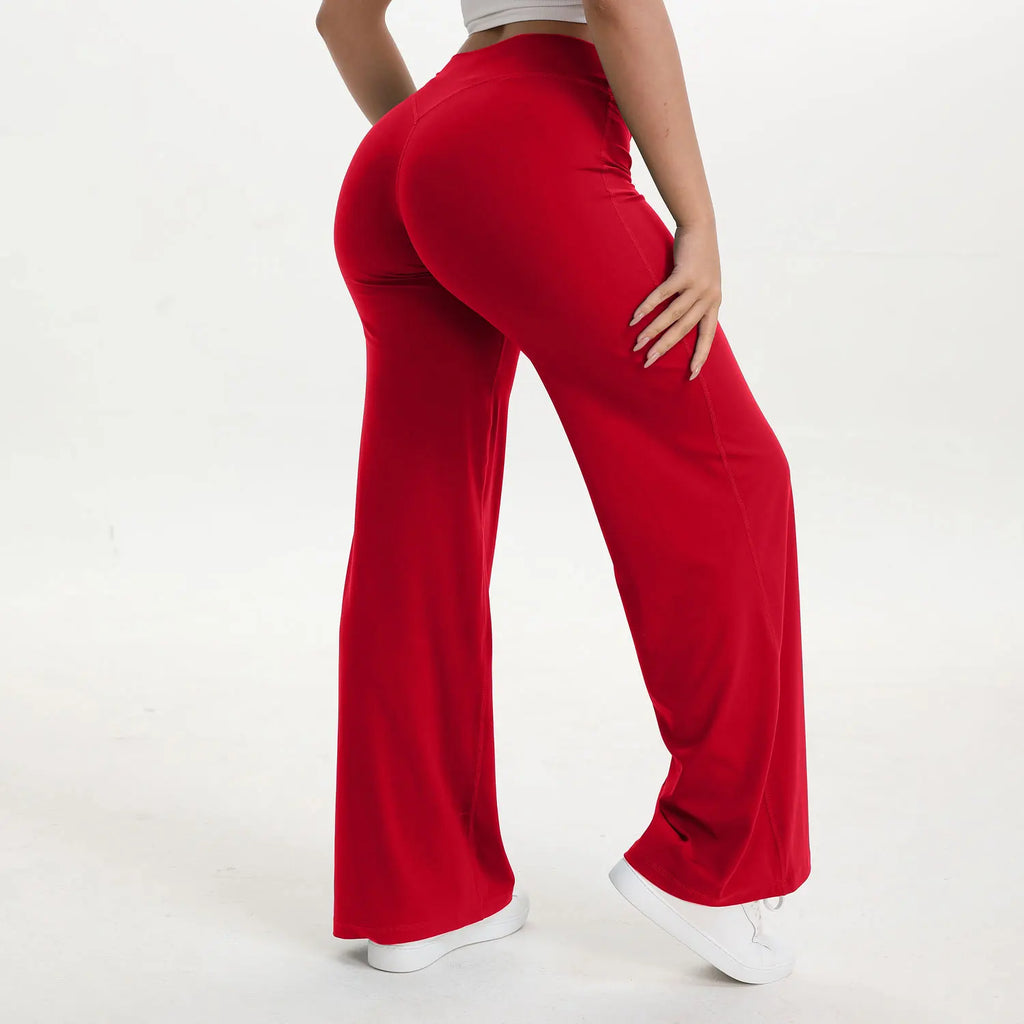 Comfort Flared Leggings Yoga Tights Casual Gym Pilates Sports Fitness