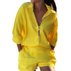 Jumpsuit Set Party Playsuit Shirt & Shorts Summer 2pcs Combo