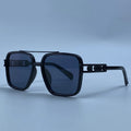 Oversized Fashion Sunglasses Double Bridge Steampunk Square Frame