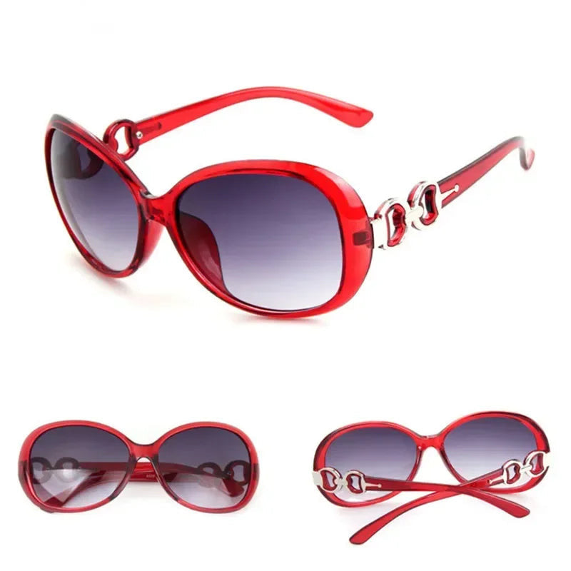 Oversized Oval Round Sunglasses Women's