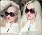 Oversized Women's Oval Round Sunglasses